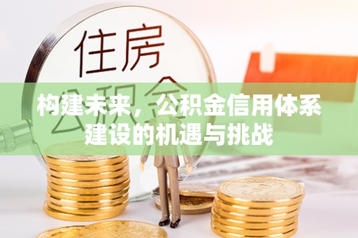 泰来构建未来，公积金信用体系建设的机遇与挑战