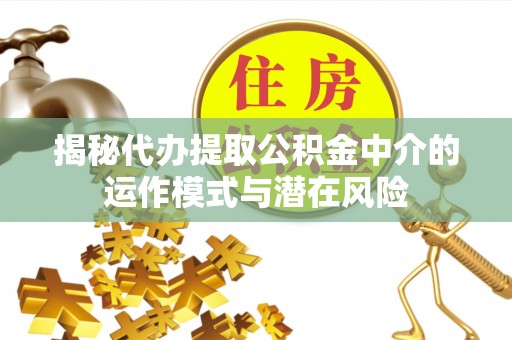 泰来揭秘代办提取公积金中介的运作模式与潜在风险