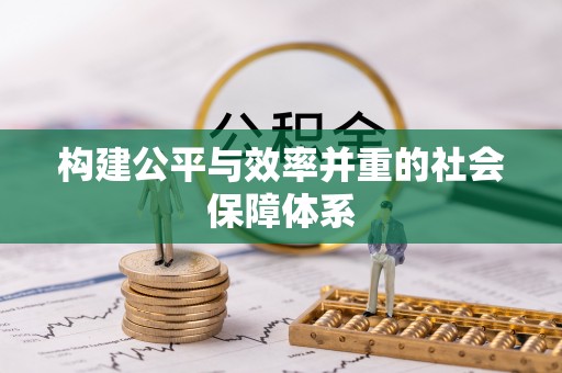 泰来构建公平与效率并重的社会保障体系