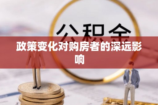 泰来政策变化对购房者的深远影响