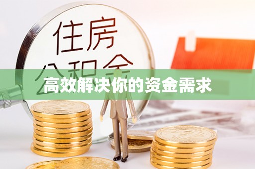 泰来高效解决你的资金需求