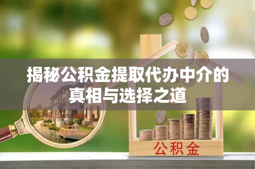 泰来揭秘公积金提取代办中介的真相与选择之道